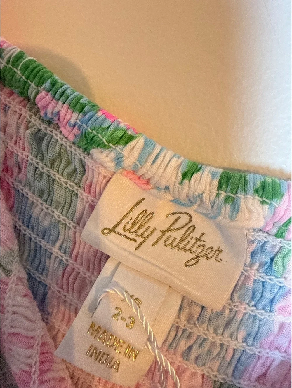 Lilly Pulitzer Girls' Patchwork Print Dress Size 2-3